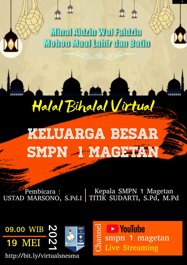 Halal Bihalal Virtual SMPN 1 Magetan 1 Syawal 1442 H